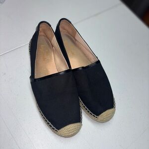 Kate Spade Black and Tan Espadrilles